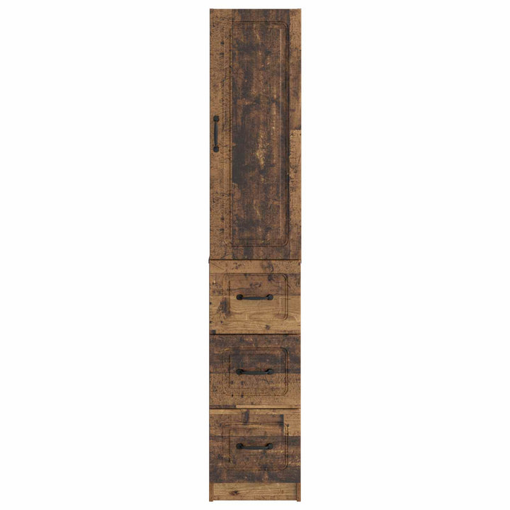Skab Sæt 2 pcs Gammelt træ 33 x 34,5 x 87 cm Konstrueret træ
