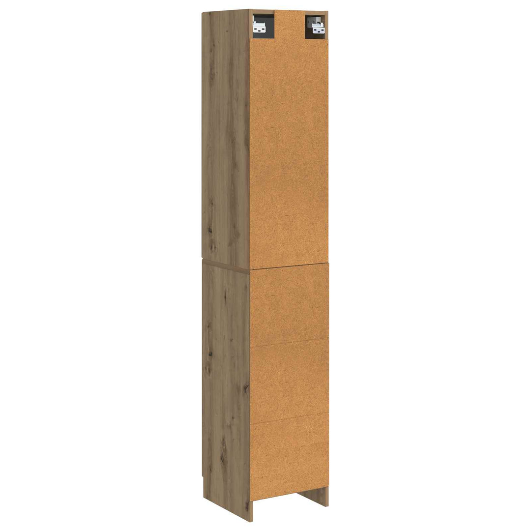 Skab Sæt 2 stk. 33 x 34,5 x 87 cm Konstrueret træ Artisan-eg