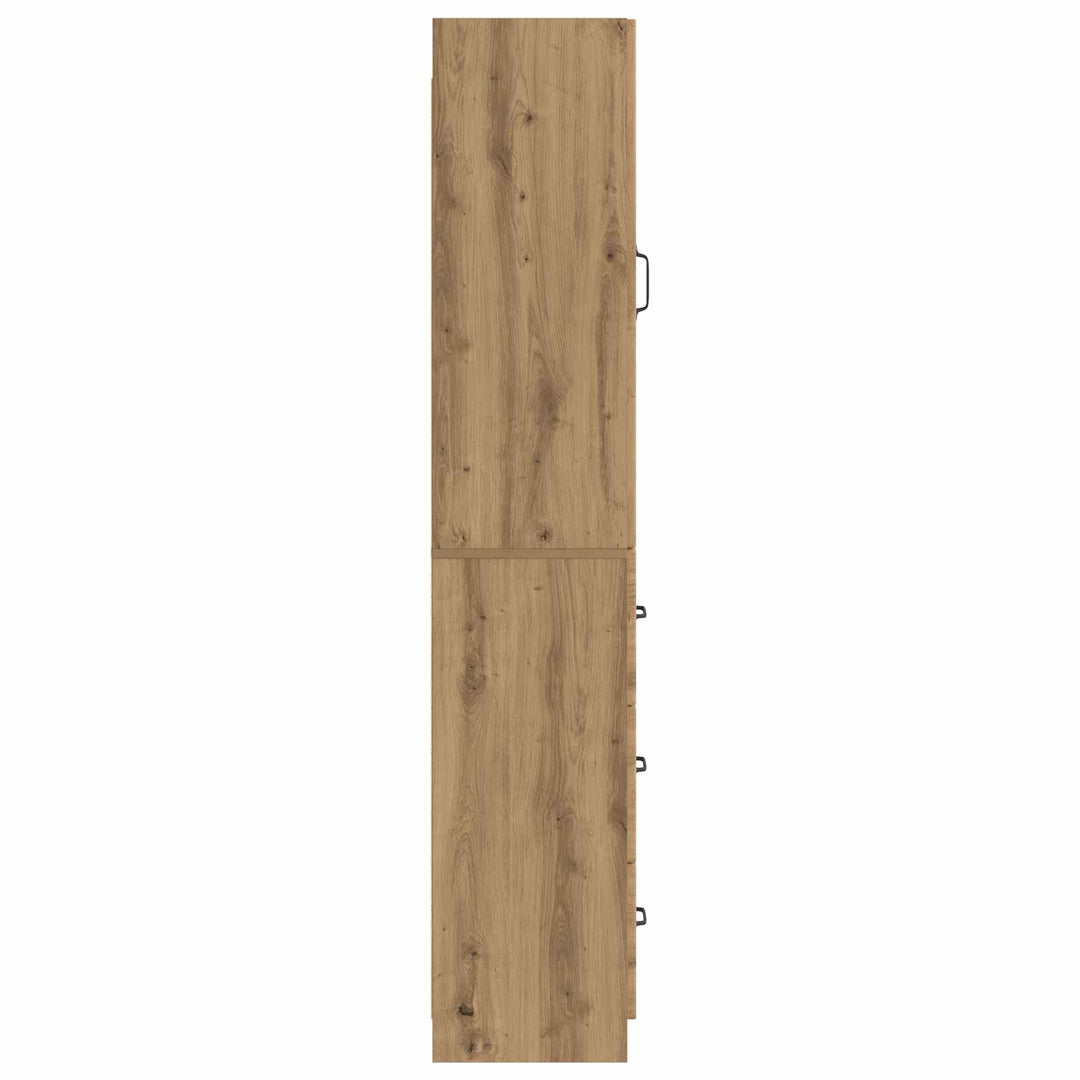 Skab Sæt 2 stk. 33 x 34,5 x 87 cm Konstrueret træ Artisan-eg