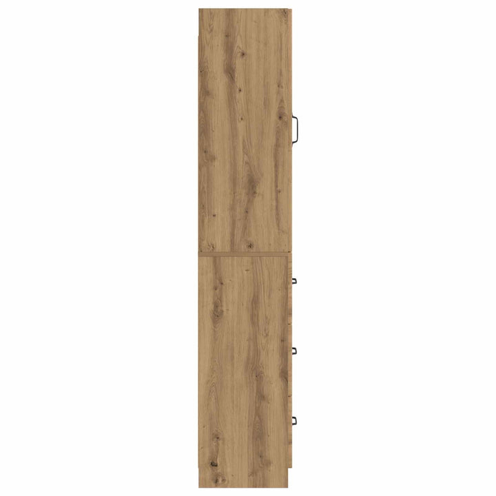 Skab Sæt 2 stk. 33 x 34,5 x 87 cm Konstrueret træ Artisan-eg