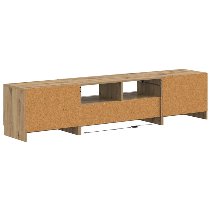 5-delt LED TV-skab Artisan-eg Konstrueret træ