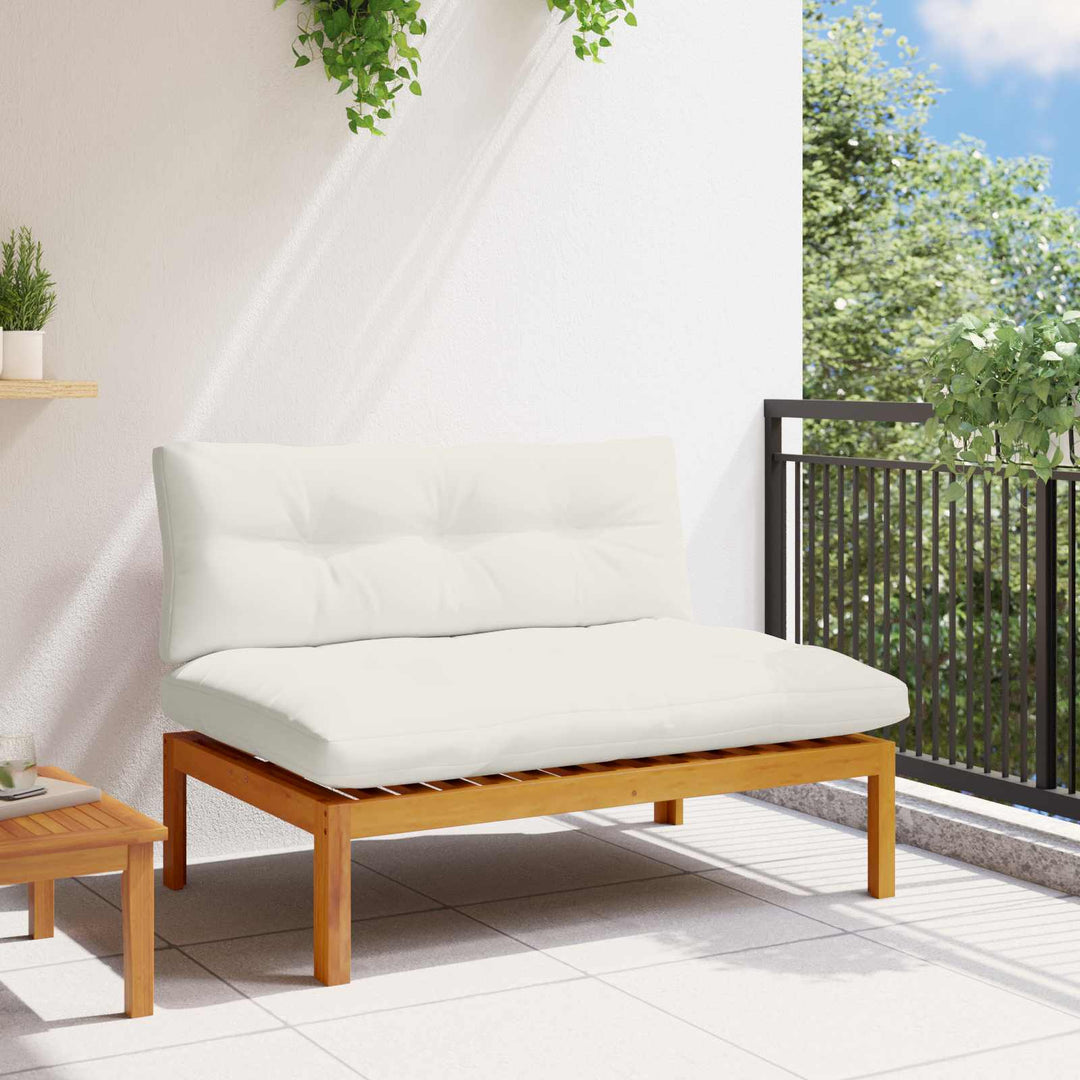 Have Mellem Sofa Naturlig og Creme Hvid Akacietræ