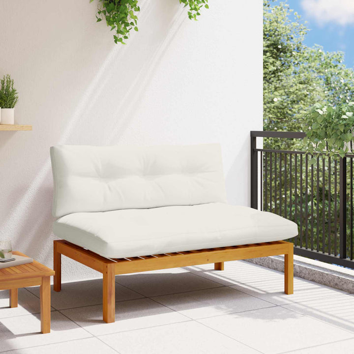 Have Mellem Sofa Naturlig og Creme Hvid Akacietræ