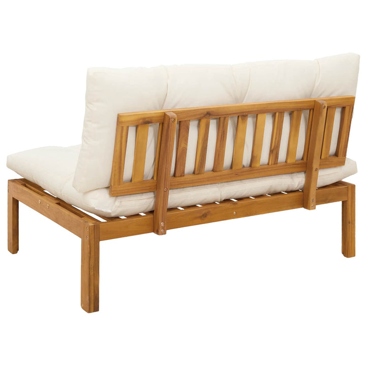 Have Mellem Sofa Naturlig og Creme Hvid Akacietræ