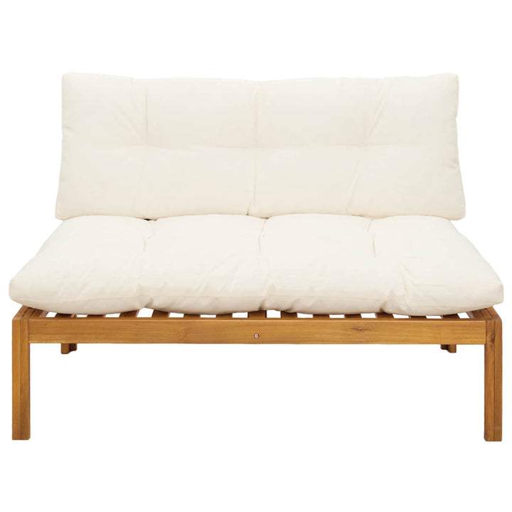 Have Mellem Sofa Naturlig og Creme Hvid Akacietræ