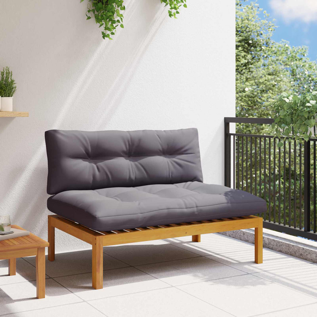 Midter Sofa Enhed Naturlig og mørk grå Akacietræ