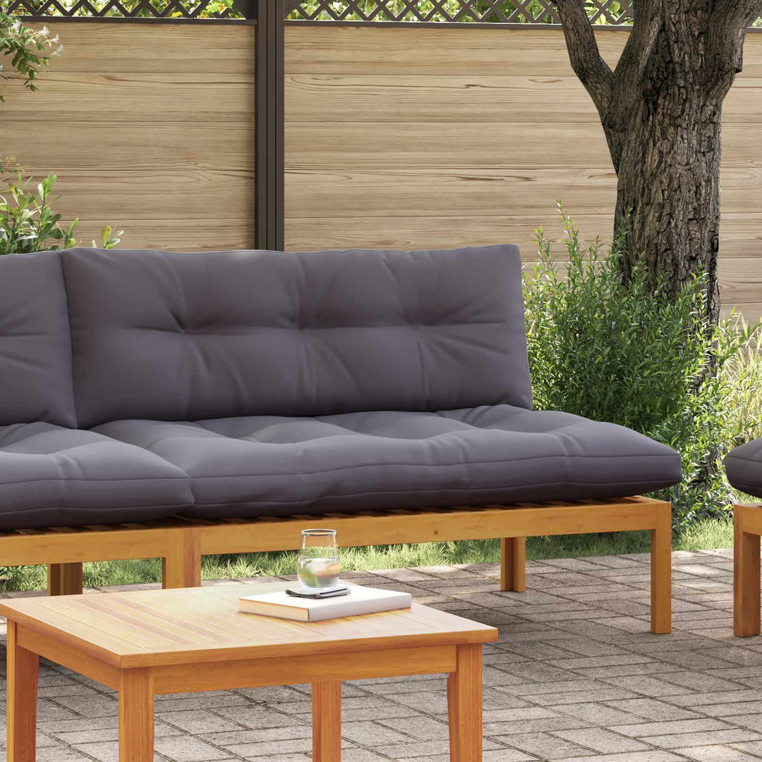 Midter Sofa Enhed Naturlig og mørk grå Akacietræ