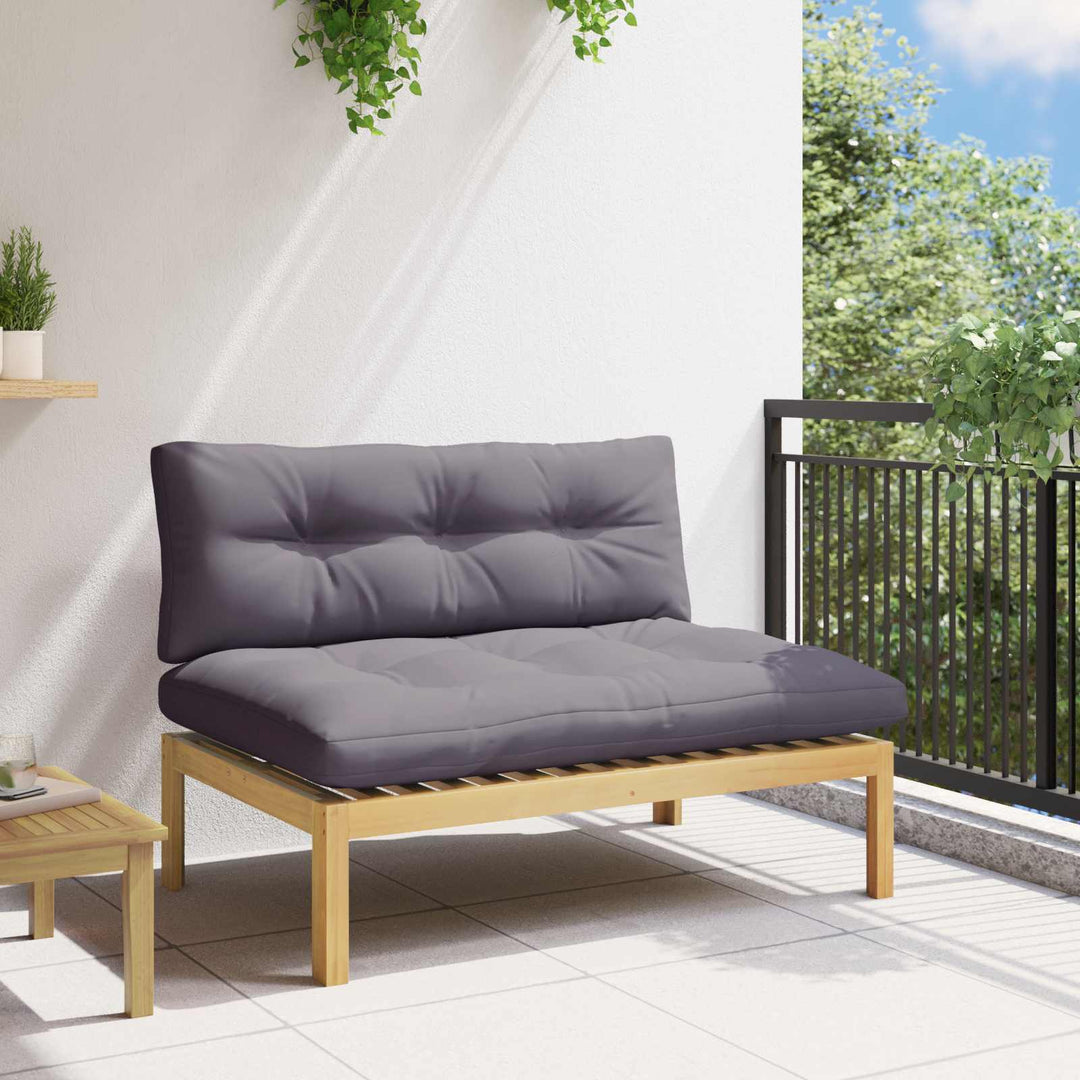 Midter Sofa Enhed Lys Akacie og Mørke Grå Akacietræ