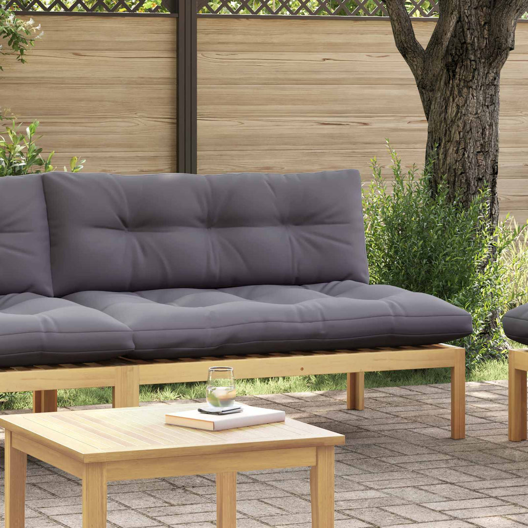 Midter Sofa Enhed Lys Akacie og Mørke Grå Akacietræ