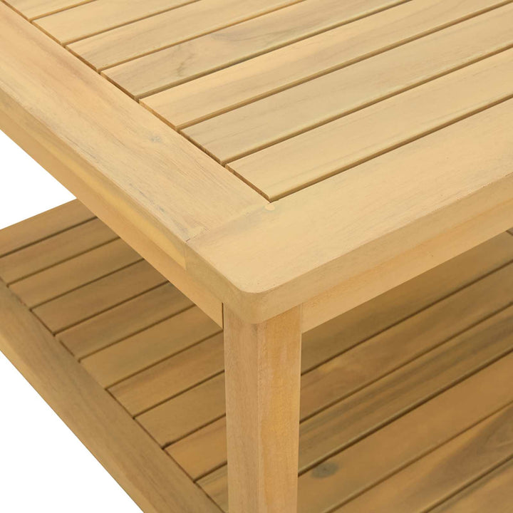 Sidebord Olie Naturlig 45 x 45 x 45 cm Massivt Akacietræ