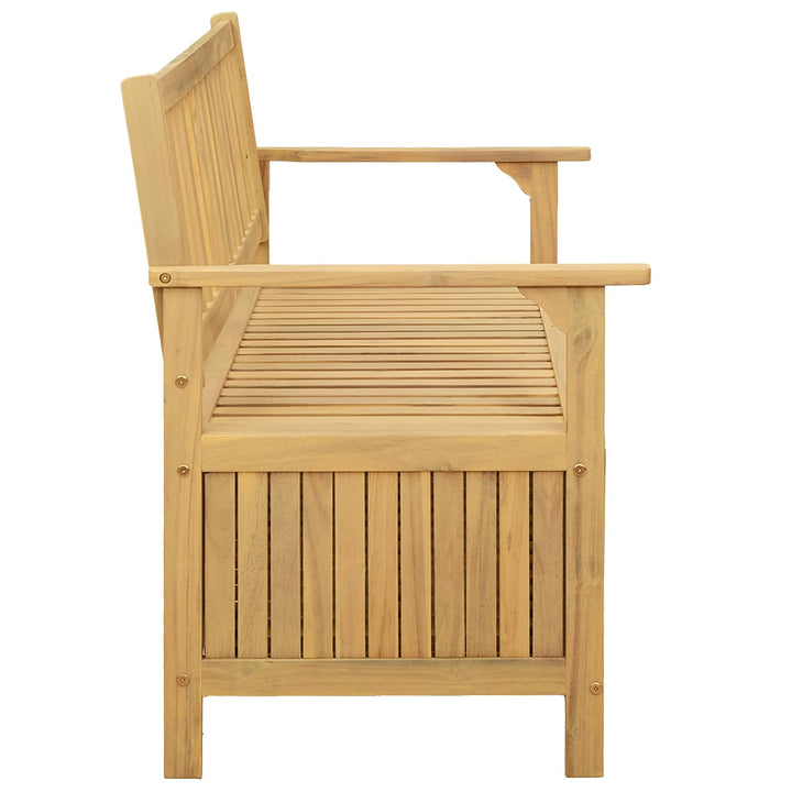 Opbevaringsbænk med opbevaring 120 x 63 x 84 cm Massiv akacie
