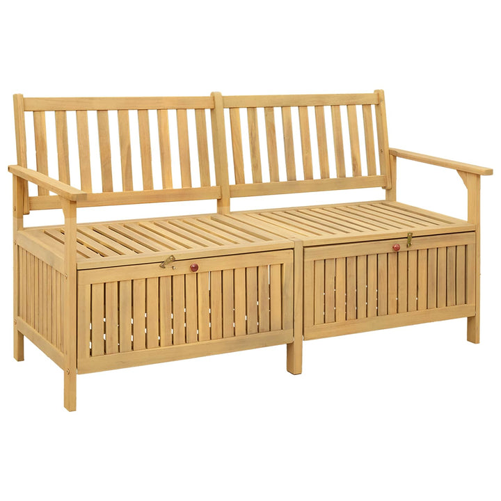 Opbevaringsbænk 2 -Seater 148 x 63 x 84 cm Massiv akacie