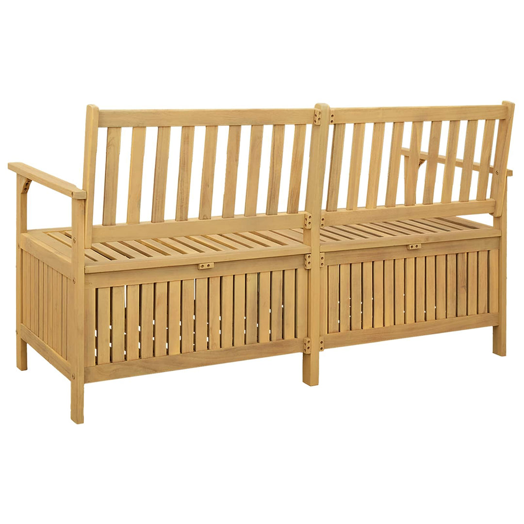 Opbevaringsbænk 2 -Seater 148 x 63 x 84 cm Massiv akacie