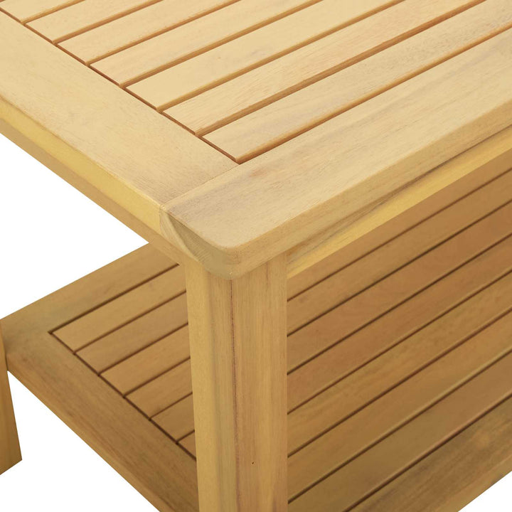 Sidebord Olie Naturlig 110 x 55 x 45 cm Massivt Akacietræ