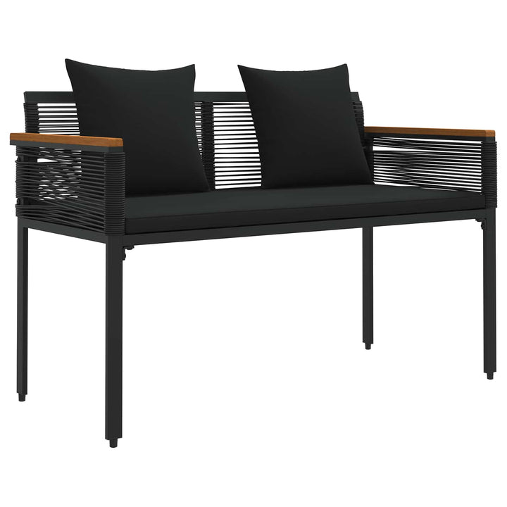 Have møbel sæt 4 stk. Sort polyrattan
