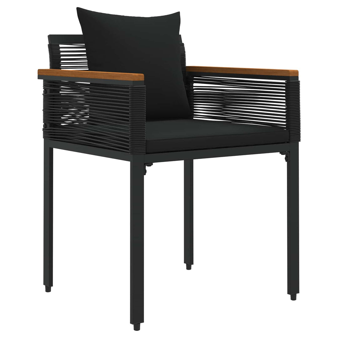 Have møbel sæt 4 stk. Sort polyrattan