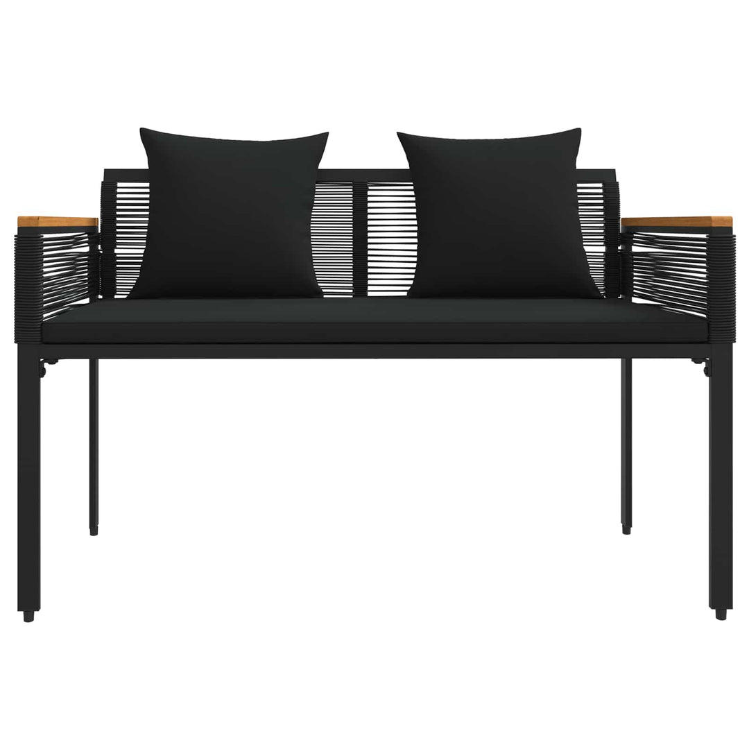 Have møbel sæt 4 stk. Sort polyrattan