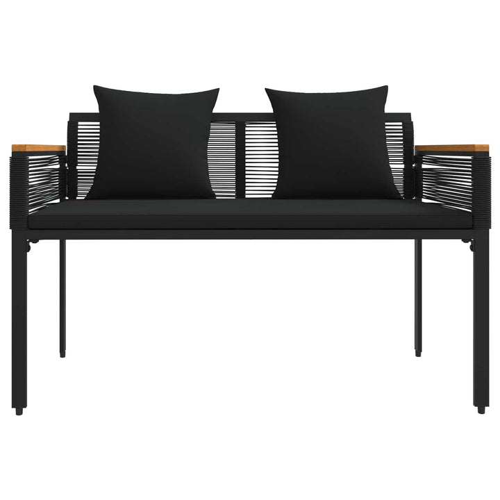 Have møbel sæt 4 stk. Sort polyrattan
