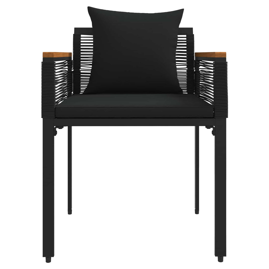 Have møbel sæt 4 stk. Sort polyrattan