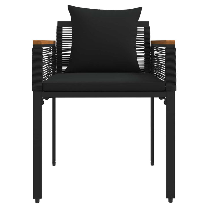 Have møbel sæt 4 stk. Sort polyrattan