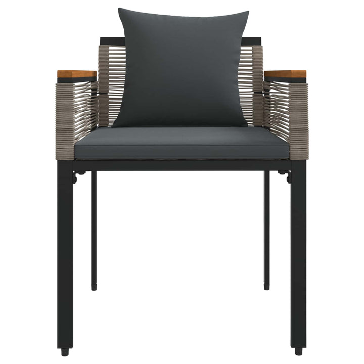 Have møbel sæt med pude Grå og Mørkegrå polyrattan