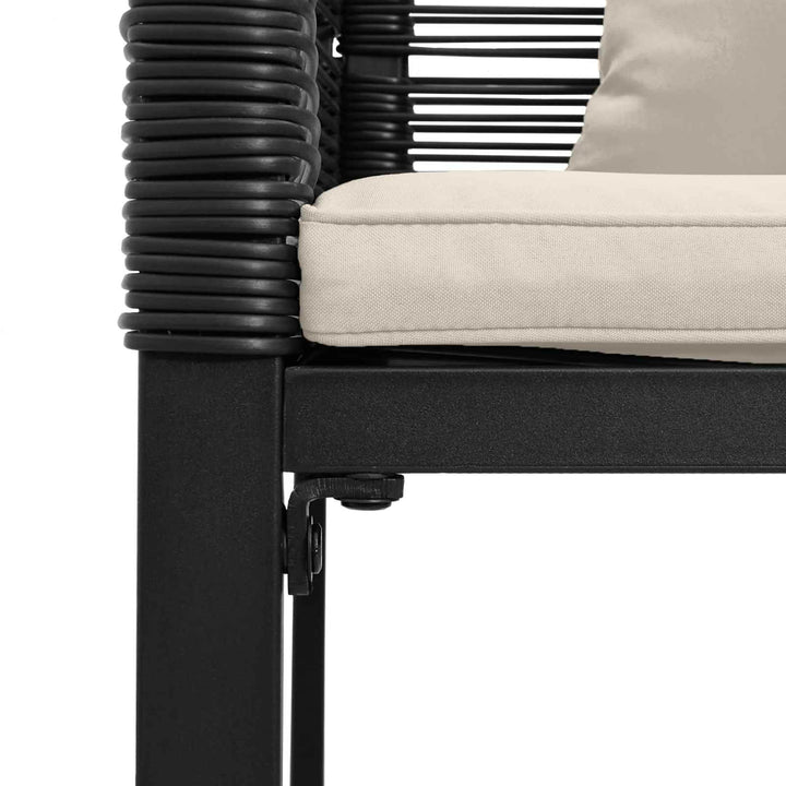 Udendørs bænk 2 -Seater 117 x 54 x 74.5 cm polyrattan