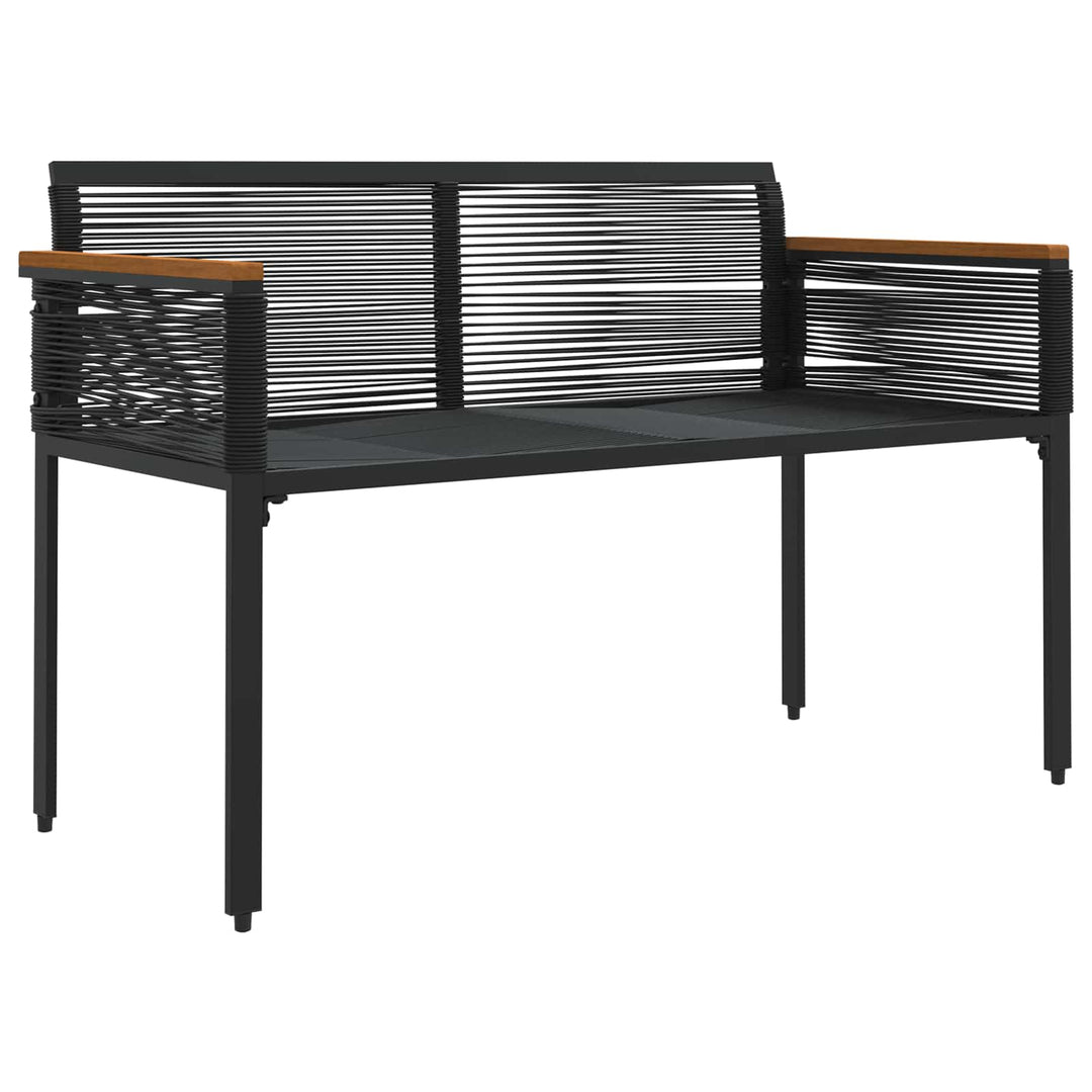 Udendørs bænk 2 -Seater 117 x 54 x 74.5 cm polyrattan
