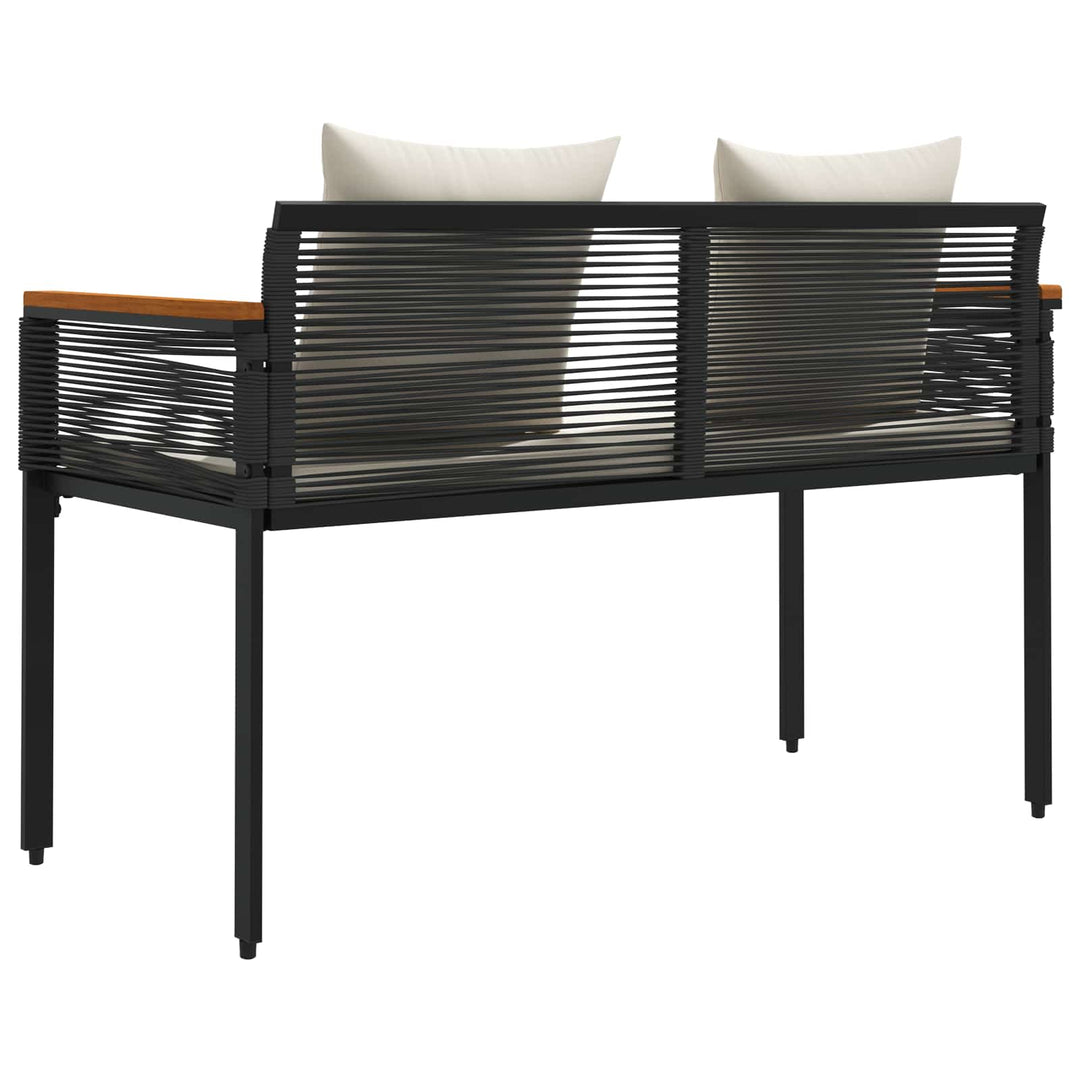 Udendørs bænk 2 -Seater 117 x 54 x 74.5 cm polyrattan
