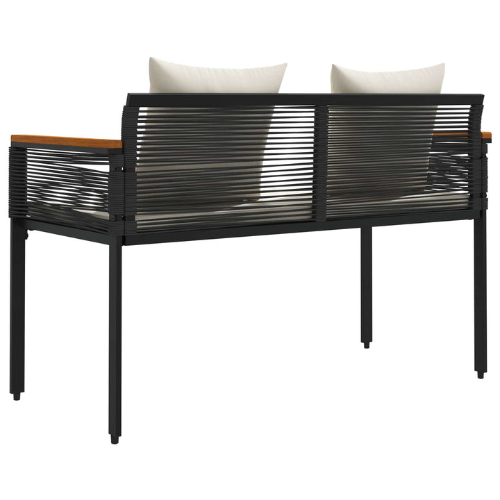 Udendørs bænk 2 -Seater 117 x 54 x 74.5 cm polyrattan