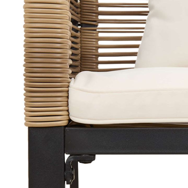 Udendørs bænk 2 -Seater 117 x 54 x 74.5 cm polyrattan