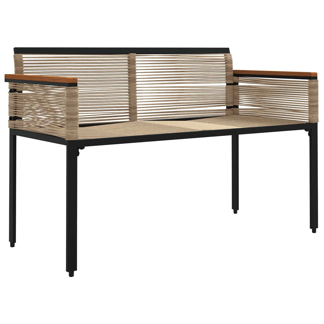 Udendørs bænk 2 -Seater 117 x 54 x 74.5 cm polyrattan