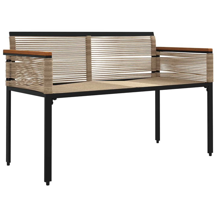 Udendørs bænk 2 -Seater 117 x 54 x 74.5 cm polyrattan
