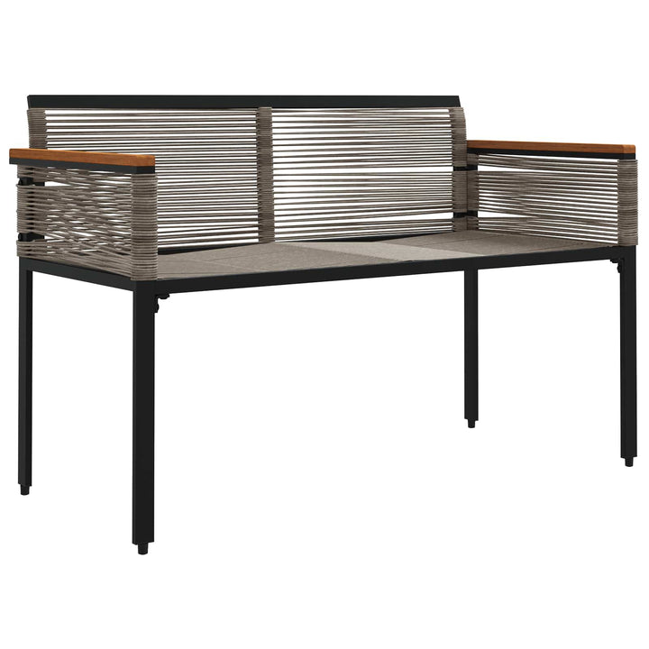 Udendørs bænk 2 -Seater 117 x 54 x 74.5 cm polyrattan