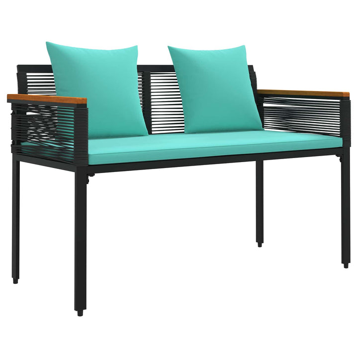 Udendørs bænk 2 -Seater 117 x 54 x 74.5 cm polyrattan