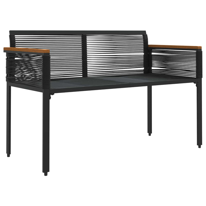Udendørs bænk 2 -Seater 117 x 54 x 74.5 cm polyrattan