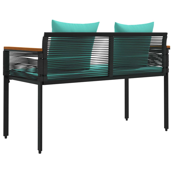 Udendørs bænk 2 -Seater 117 x 54 x 74.5 cm polyrattan
