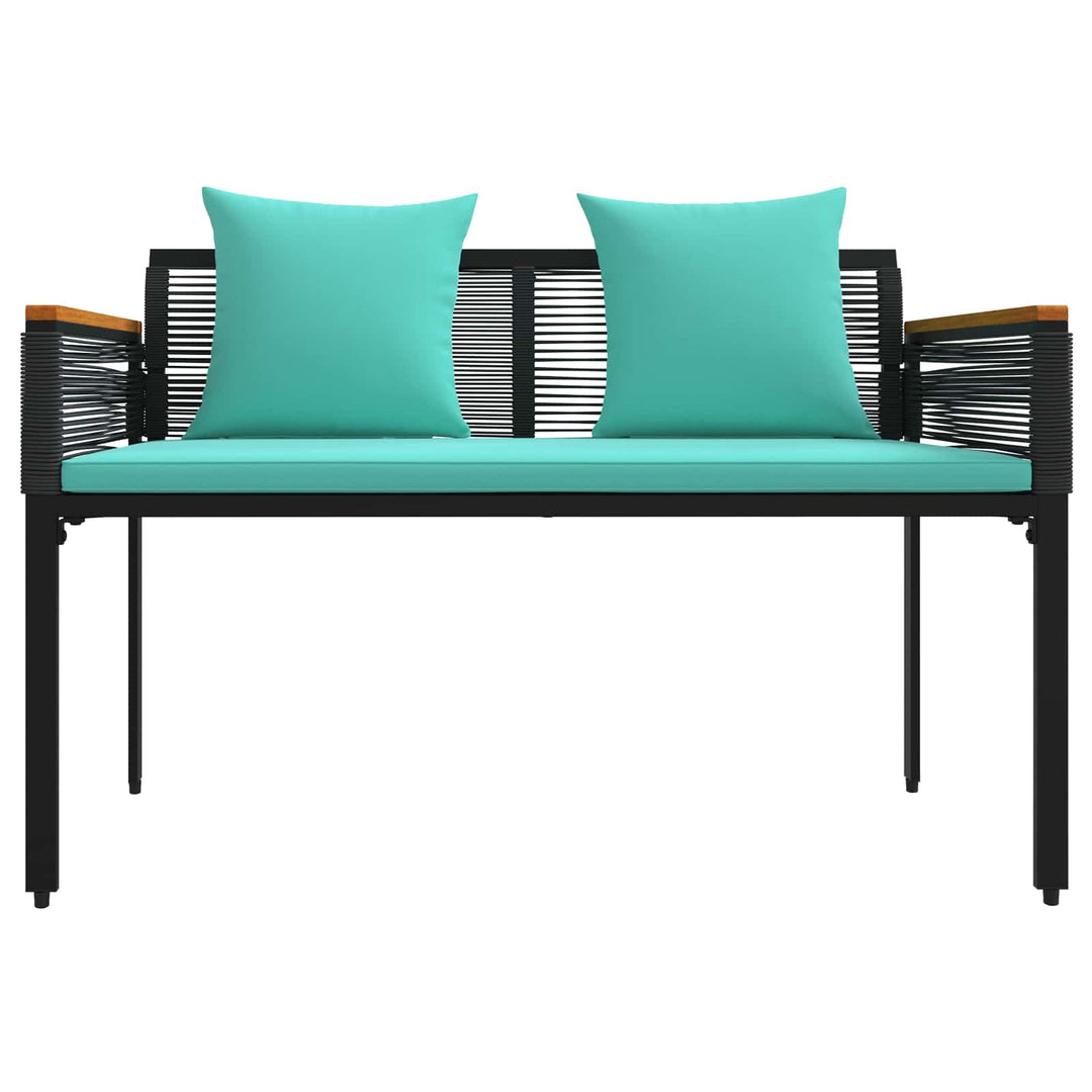 Udendørs bænk 2 -Seater 117 x 54 x 74.5 cm polyrattan