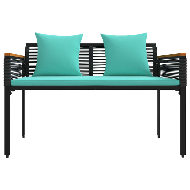 Udendørs bænk 2 -Seater 117 x 54 x 74.5 cm polyrattan