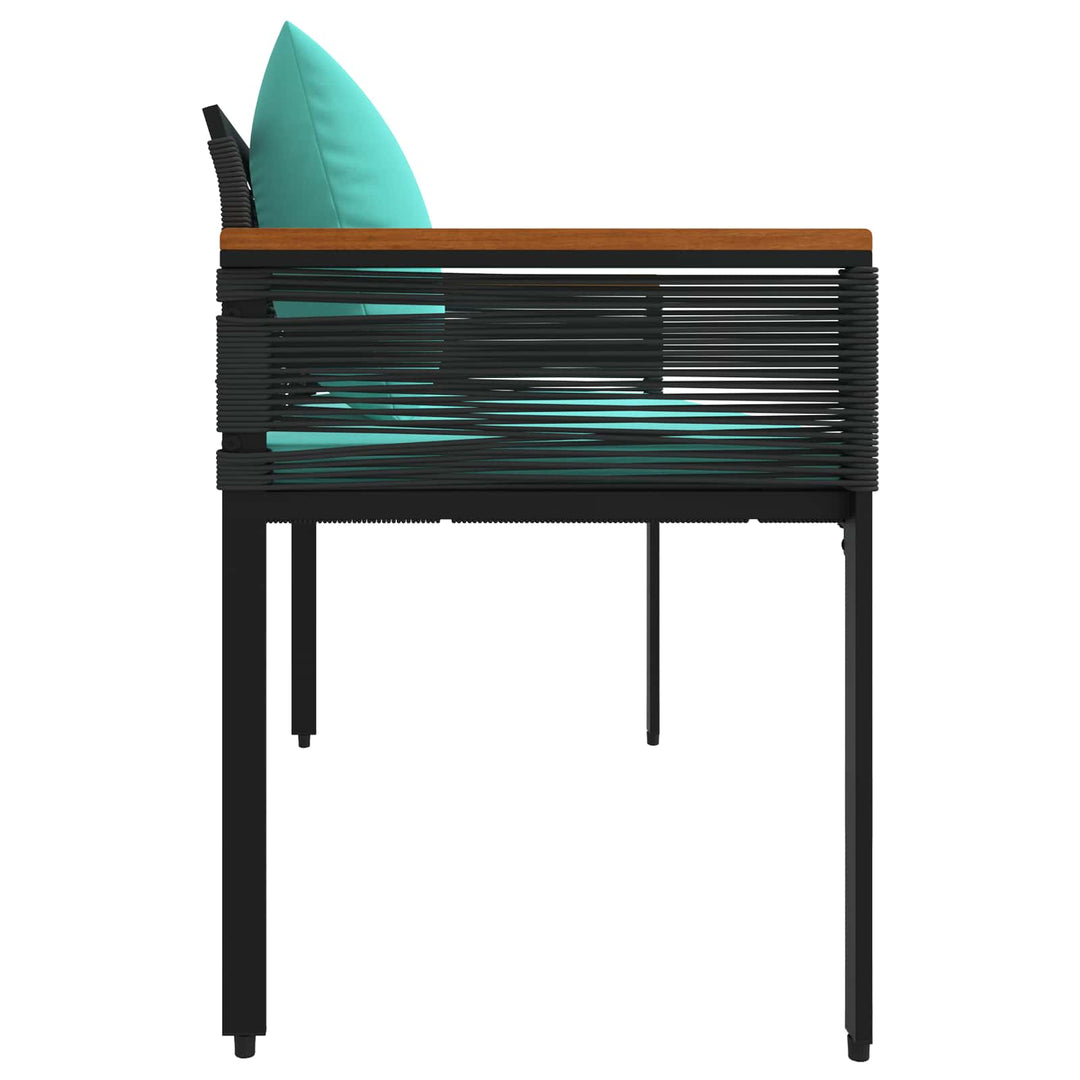 Udendørs bænk 2 -Seater 117 x 54 x 74.5 cm polyrattan