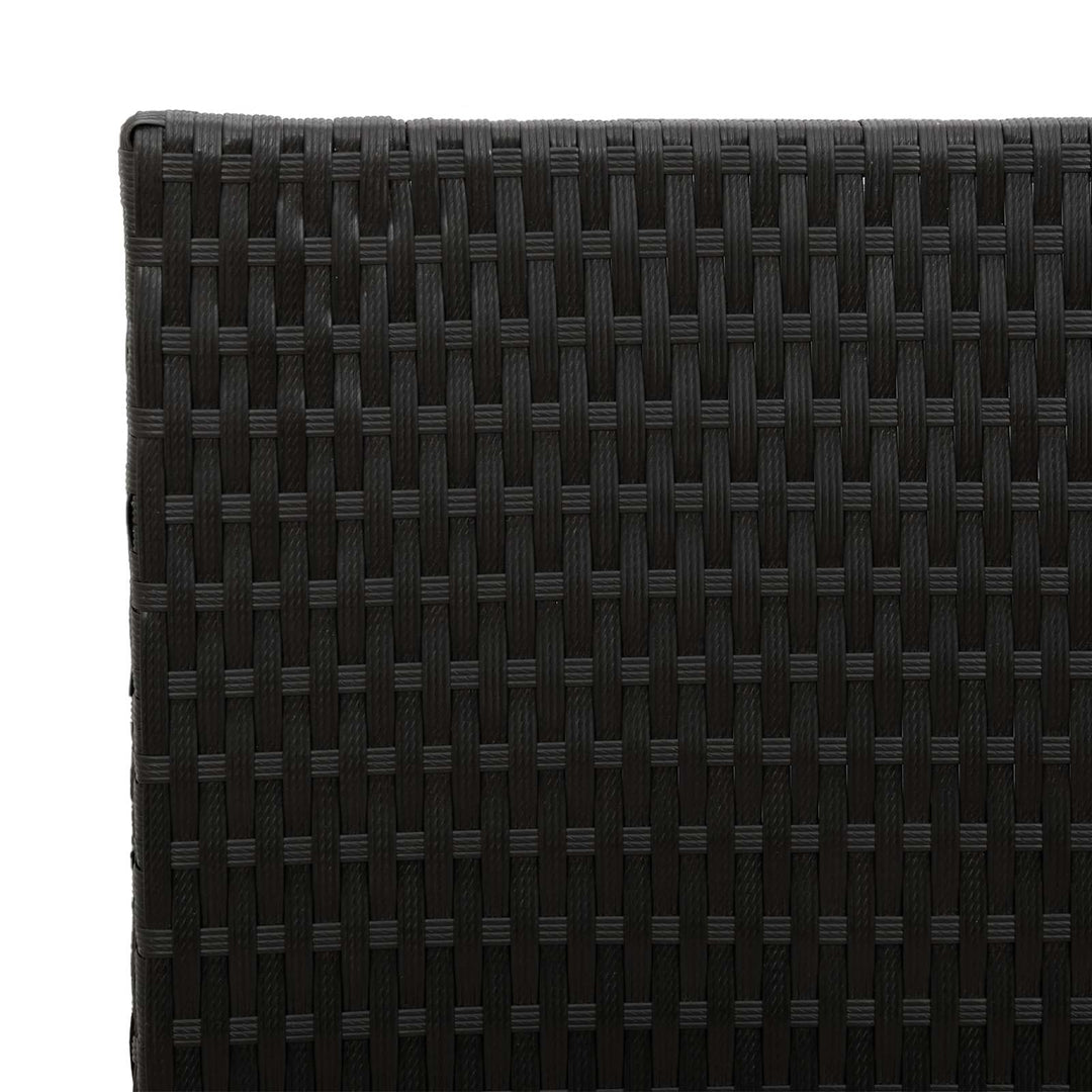 Høj Plantekrukke Sort 55 x 22 x 70 cm polyrattan