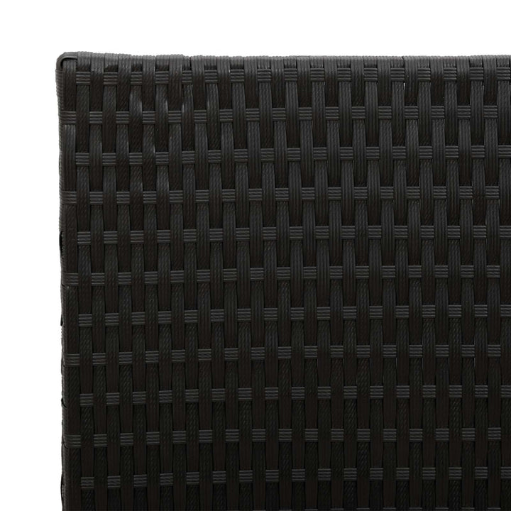 Høj Plantekrukke Sort 55 x 22 x 70 cm polyrattan