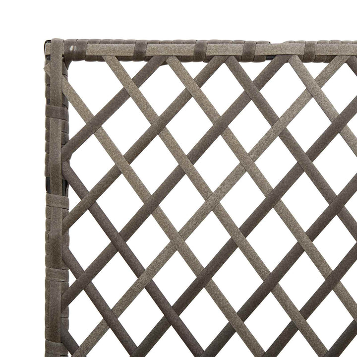 Havekrukke med trellis Grå 70 x 30 x 135 cm polyrattan