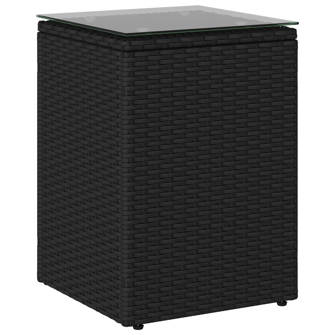 Sidebord Sort 35 x 35 x 70 cm polyrattan