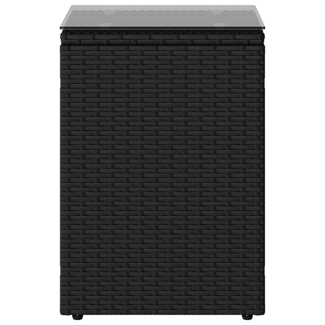 Sidebord Sort 35 x 35 x 70 cm polyrattan
