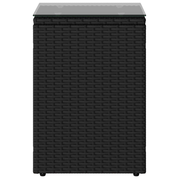 Sidebord Sort 35 x 35 x 70 cm polyrattan