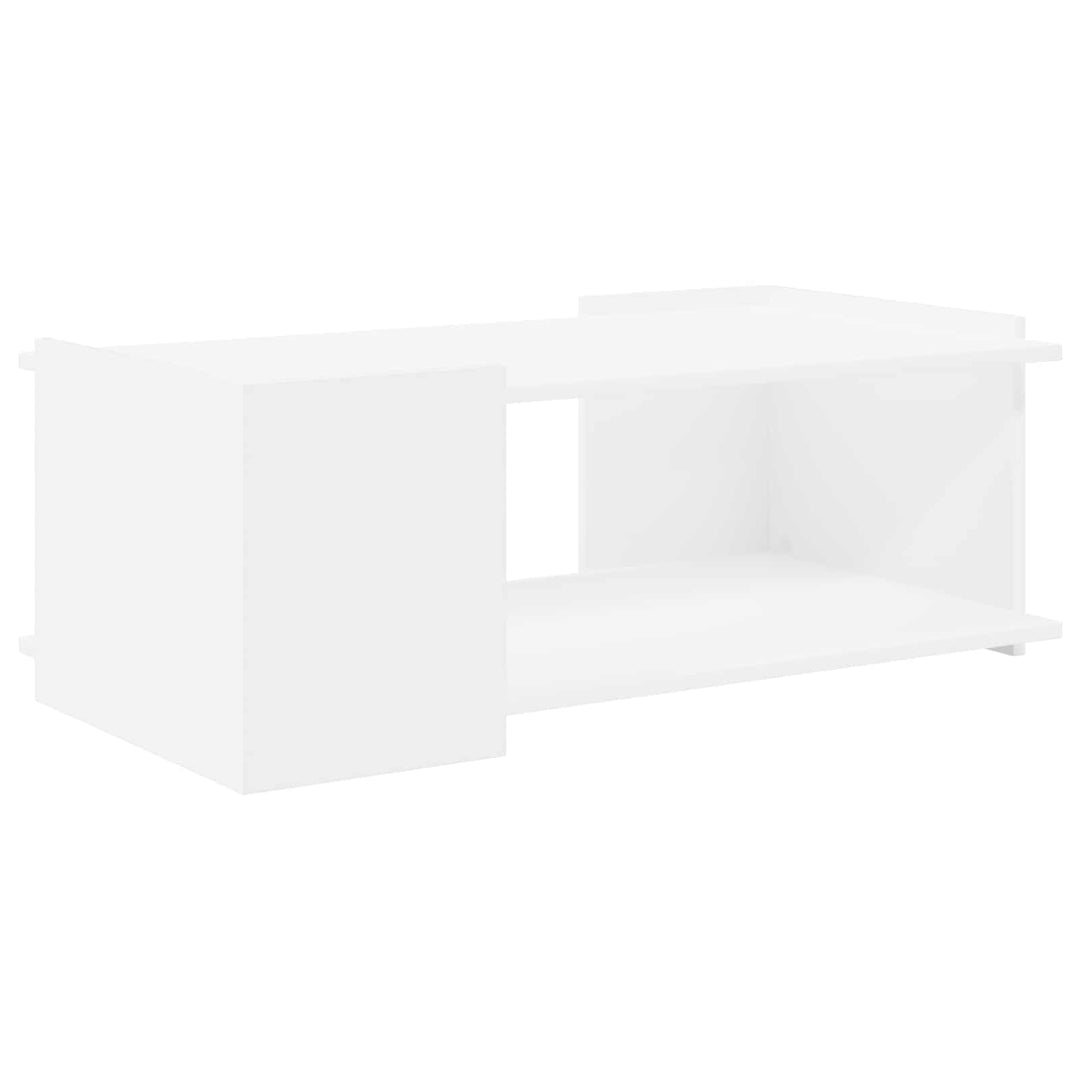Sofabord Hvid 90 x 50 x 33 cm Konstrueret træ
