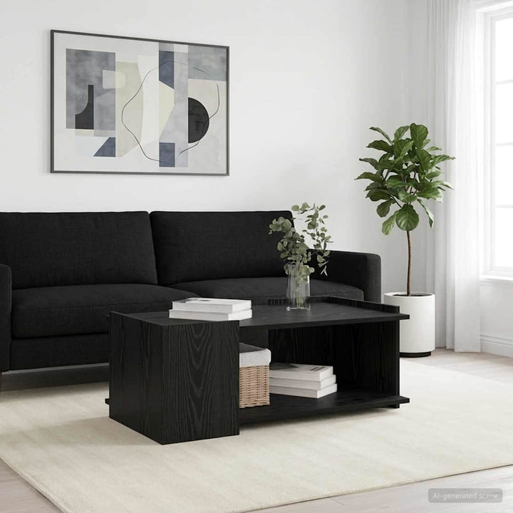 Sofabord Sort eg 90 x 50 x 33 cm Konstrueret træ
