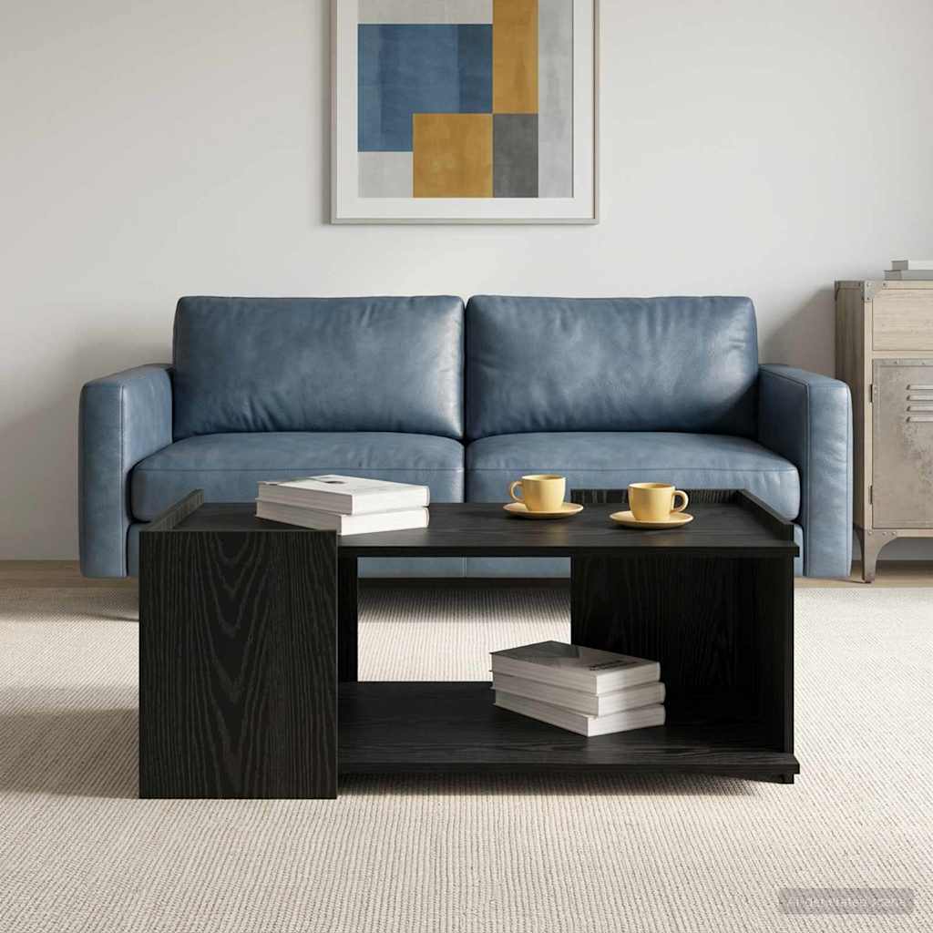 Sofabord Sort eg 90 x 50 x 33 cm Konstrueret træ