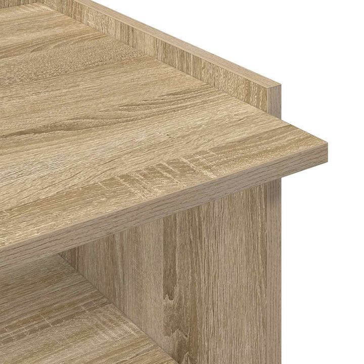 Sofabord Sonoma-eg 90 x 50 x 33 cm Konstrueret træ