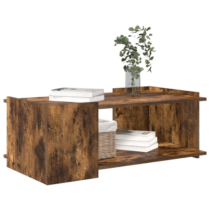 Sofabord Røget eg 90 x 50 x 33 cm Konstrueret træ